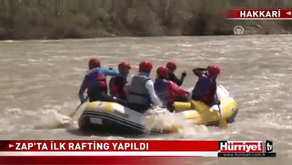 ZAP'TA İLK RAFTİNG YAPILDI