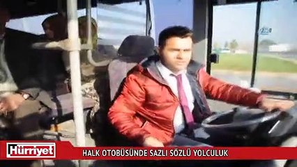 Halk otobüsünde sazlı sözlü yolculuk