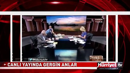 CANLI YAYINDA GERGİN ANLAR