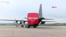 Güney Afrika Cumhuriyeti'ne tıbbi yardım malzemelerini ulaştıran uçak Ankara'ya indi