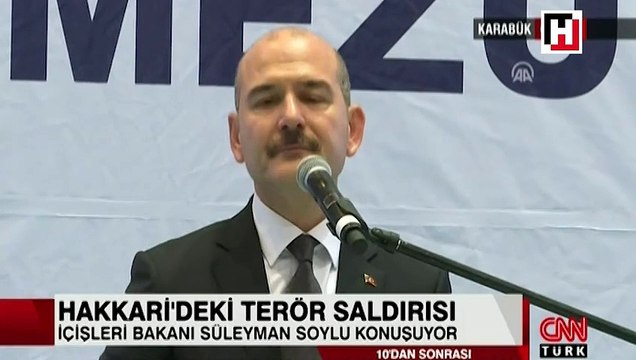 İçişleri Bakanı Süleyman Soylu gözyaşlarının tutamadı