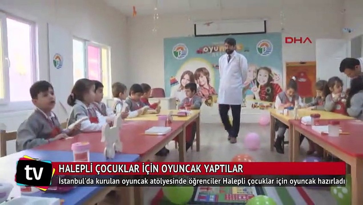 İlkokul öğrencileri Halepli çocuklar için oyuncak yaptı