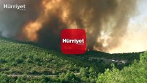 Hatay'ın Samandağ ilçesinde orman yangını