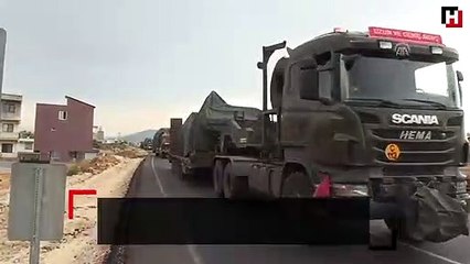 Suriye sınırına tank ve fırtına obüsü sevkiyatı