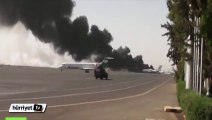 Suudi savaş uçakları Sana Havaalanı'nı bombaladı