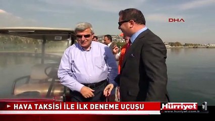 İZMİT'TE HAVA TAKSİSİ İLE İLK DENEME UÇUŞU