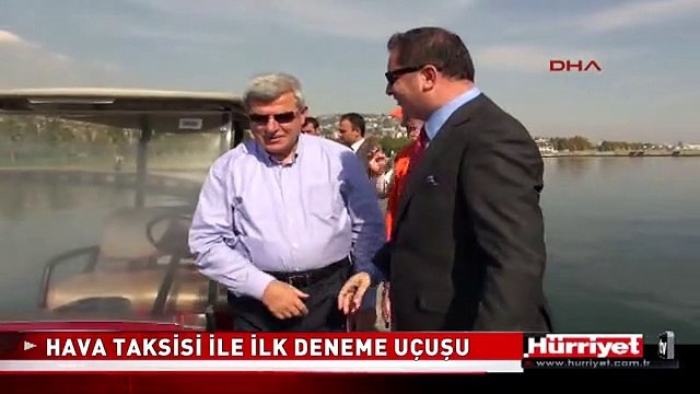 İZMİT'TE HAVA TAKSİSİ İLE İLK DENEME UÇUŞU