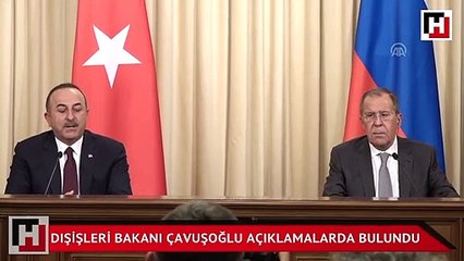 Dışişleri Bakanı Mevlüt Çavuşoğlu açıklamalarda bulundu
