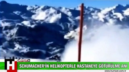 SCHUMACHER HELİKOPTERLE HASTANEYE BÖYLE GÖTÜRÜLDÜ