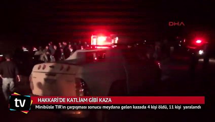 Hakkari'de katliam gibi kaza: 4 ölü 11 yaralı