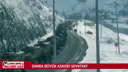Sınıra büyük askeri sevkiyat
