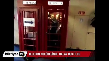 KPSS sorusundan sonra telefon kulübesine girip halay çektiler