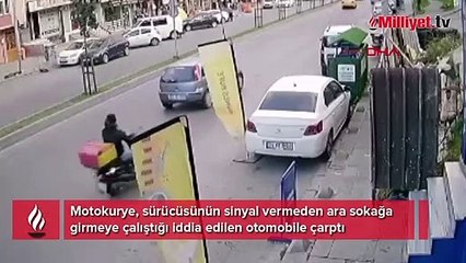 Sultangazi'de dikkatsiz sürücü kazaya neden oldu