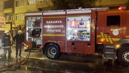 Evde çıkan yangın paniğe sebep oldu