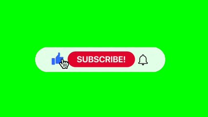 Green screen tombol subscribe youtube