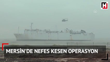 Mersin'de nefes kesen operasyon! Kargo gemisi karaya oturdu
