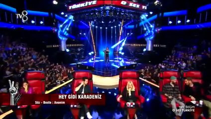 O Ses Türkiye'de  etkileyici  'Hey Gidi Karadeniz' yorumu