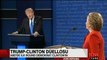 Clinton ve Trump canlı yayında kozlarını paylaştı