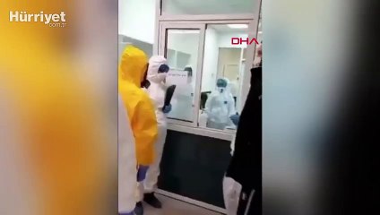 Putin'in koronavirüslü hastayla konuştuğu anların görüntüsü yayınlandı