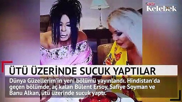 Bülent Ersoy, Banu Alkan ve Safiye soyman ütü üzerinde sucuk yaptı