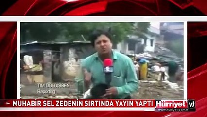 MUHABİR SELZEDENİN SIRTINA ÇIKARAK YAYIN YAPTI