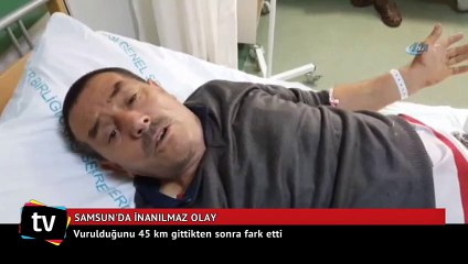 Samsun'da inanılmaz olay! 45 km gittikten sonra fark etti