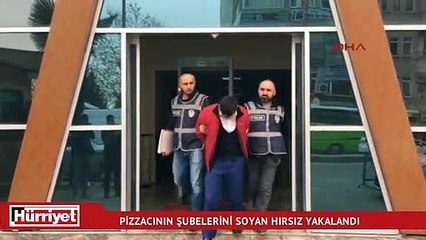 Çalıştığı pizzacının şubelerini soyan şüpheli yakalandı