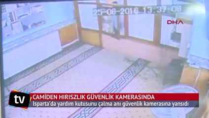 Camiden hırsızlık güvenlik kamerasında