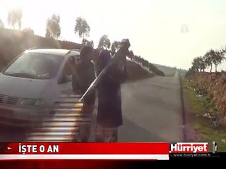 AA MUHABİRİNİN ÖNÜNDE HELİKOPTERİ DÜŞÜRDÜLER