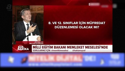Son dakika: Milli Eğitim Bakanı Selçuk’tan canlı yayında çok önemli sınav duyurusu