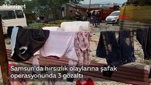 Samsun'da hırsızlık olaylarına şafak operasyonunda 3 gözaltı