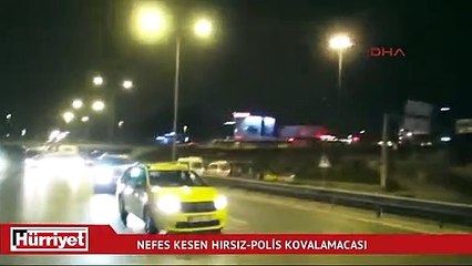 Nefes kesen Hırsız - Polis kovalamacası kamerada