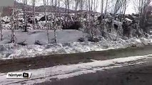 Rusya'da toprak kayması korkunç görüntülere sahne oldu