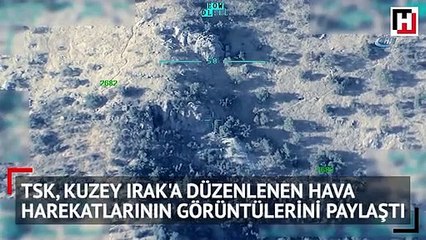 TSK, Kuzey Irak'a düzenlenen hava harekatlarının görüntülerini paylaştı