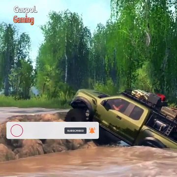 car passing on Collapsed Road - Spintires- MudRunner Is your video created for kids