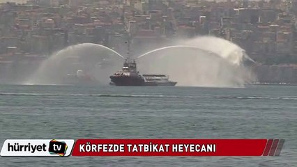 Körfezde tatbikat heyecanı görüntülere böyle yansıdı