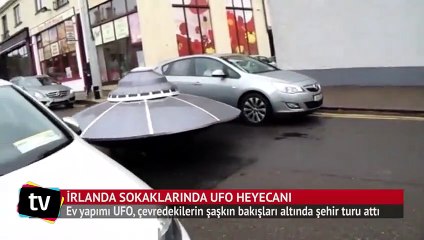 İrlanda sokaklarında UFO heyecanı