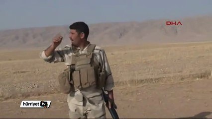IŞİD'in peşmerge noktalarına havan toplu saldırısı böyle görüntülendi