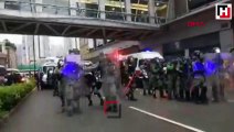 Hong Kong'daki protestolarda polis müdahalesi
