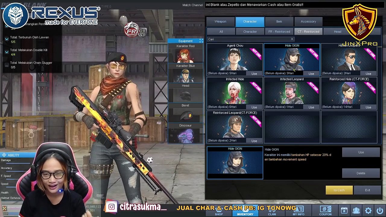 CHAR SULTAN 40JT + BARRETA AUTO USE 30 HARI GASSKEEN - Pointblank Indonesia