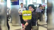 Eskiye dönüş: İstanbul Atatürk Havalimanı'ndan Diego Armando Maradona geçti...