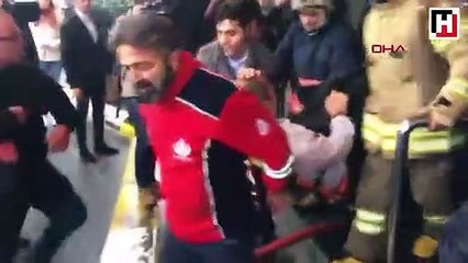 Tarlabaşı'nda otelde yangın