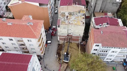 Kayan bina yıkıldı