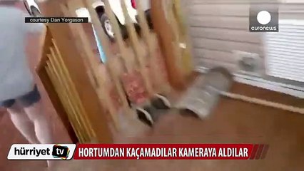 Hortum anı kamerada