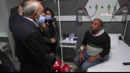 Kılıçdaroğlu'nun ziyaret ettiği yaralı madenci: Patlama oldu, beni 25 metre sürükledi