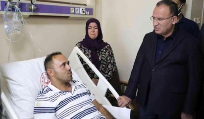 Son dakika haberleri! Bakan Bozdağ yaralı madencileri ziyaret etti