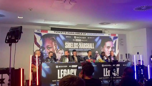 Savannah Marshall reacts after losing super-middleweight undisputed fight against Claressa Shields