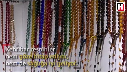 Kehribar tespihler büyülüyor