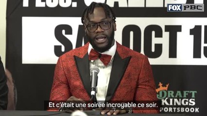 Poids lourds - Wilder après sa victoire contre Helenius : "C'était une soirée incroyable"