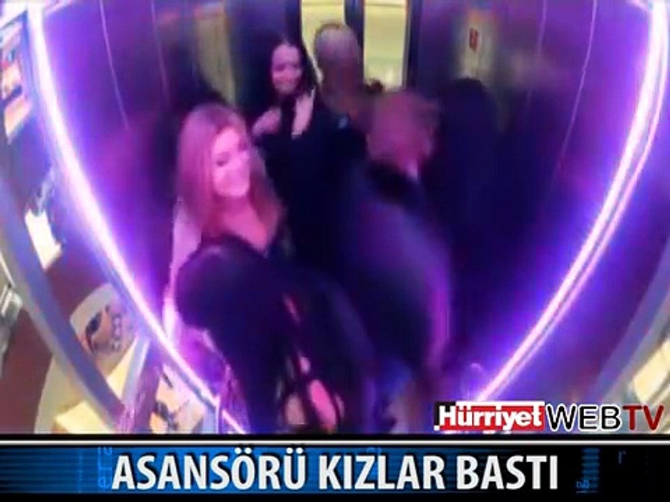 ASANSÖRDE YAKALANDILAR